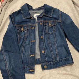 old navy cropped denim jacket
